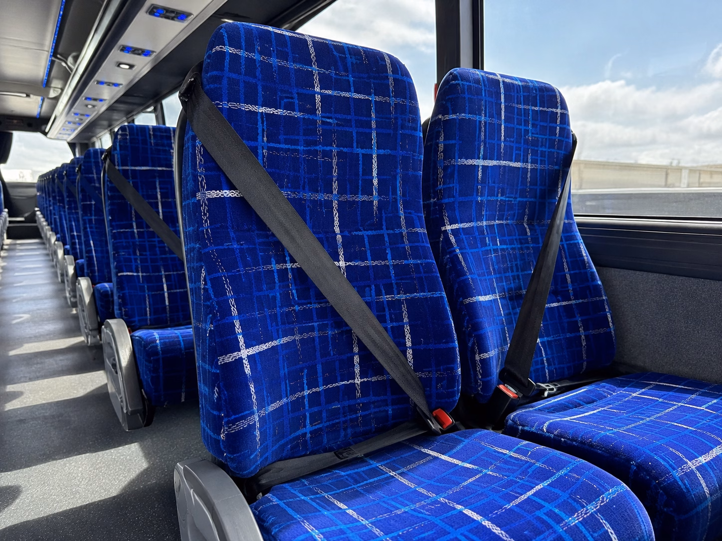 hawthorne charter bus interior gallery