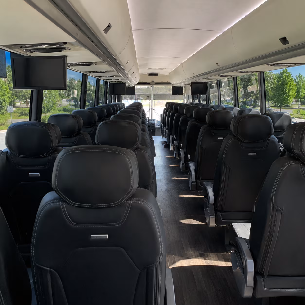 hawthorne charter bus rental inside